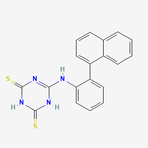 6-[2-(Naphthalen-1-yl)anilino]-1,3,5-triazine-2,4(1H,3H)-dithione