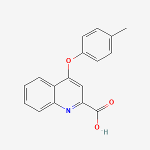 molecular formula C17H13NO3 B1454337 4-(4-Methylphenoxy)quinoline-2-carboxylic acid CAS No. 1255147-14-8