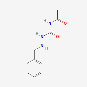 molecular formula C10H13N3O2 B14543401 Hydrazinecarboxamide, N-acetyl-2-(phenylmethyl)- CAS No. 62123-35-7