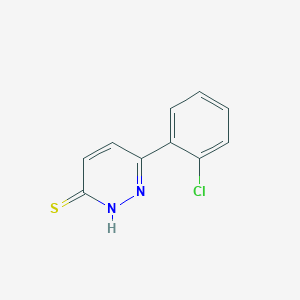 molecular formula C10H7ClN2S B1454342 6-(2-氯苯基)吡哒嗪-3(2H)-硫酮 CAS No. 1239739-70-8