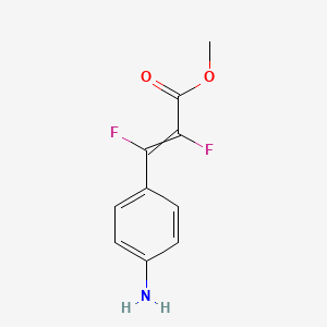 Methyl 3-(4-aminophenyl)-2,3-difluoroprop-2-enoate