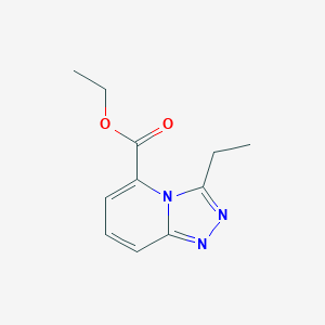 molecular formula C11H13N3O2 B1454347 Ethyl 3-ethyl[1,2,4]triazolo[4,3-a]pyridine-5-carboxylate CAS No. 1255147-46-6