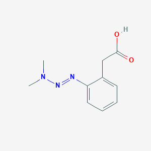 {2-[(1E)-3,3-Dimethyltriaz-1-en-1-yl]phenyl}acetic acid