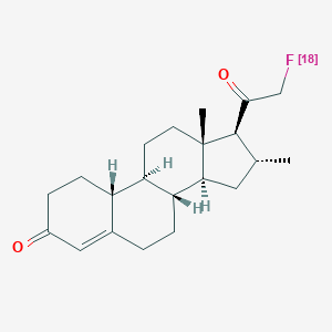 (16alpha)-21-(Fluoro-18F)-16-methyl-19-norpregn-4-ene-3,20-dione