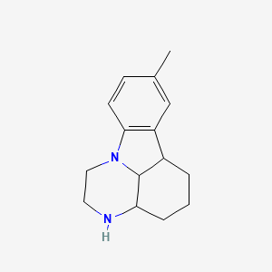 molecular formula C15H20N2 B1454350 8-甲基-2,3,3a,4,5,6,6a,11a-八氢-1H-吡嗪并[3,2,1-jk]咔唑 CAS No. 67818-83-1