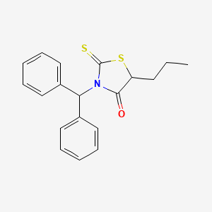 3-(Diphenylmethyl)-5-propyl-2-sulfanylidene-1,3-thiazolidin-4-one