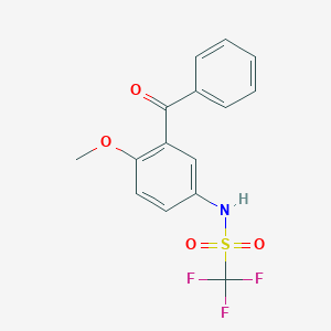 N-(3-Benzoyl-4-methoxyphenyl)-1,1,1-trifluoromethanesulfonamide