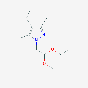 molecular formula C13H24N2O2 B1454354 1-(2,2-Diethoxyethyl)-4-ethyl-3,5-dimethyl-1H-pyrazole CAS No. 1255147-11-5