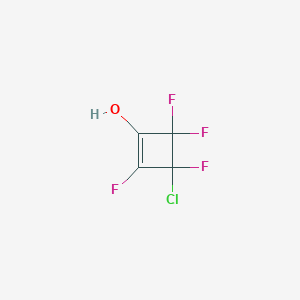 3-Chloro-2,3,4,4-tetrafluorocyclobut-1-en-1-ol