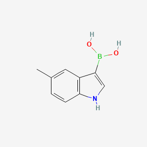 molecular formula C9H10BNO2 B1454359 (5-methyl-1H-indol-3-yl)boronic acid CAS No. 2271356-93-3