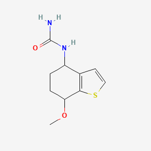 N-(7-Methoxy-4,5,6,7-tetrahydro-1-benzothiophen-4-yl)urea