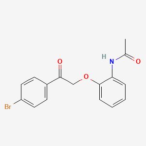 N-{2-[2-(4-Bromophenyl)-2-oxoethoxy]phenyl}acetamide