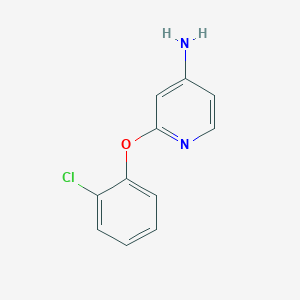 molecular formula C11H9ClN2O B1454361 2-(2-Chlorophenoxy)pyridin-4-amine CAS No. 1250565-51-5