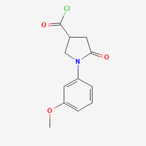 1-(3-Methoxyphenyl)-5-oxopyrrolidine-3-carbonyl chloride