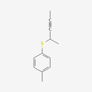 1-Methyl-4-[(pent-3-yn-2-yl)sulfanyl]benzene