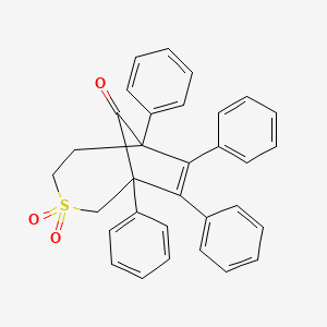 1,6,7,8-Tetraphenyl-3lambda~6~-thiabicyclo[4.2.1]non-7-ene-3,3,9-trione