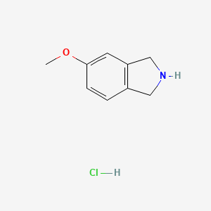 molecular formula C9H12ClNO B1454369 5-甲氧基二氢异吲哚盐酸盐 CAS No. 1159822-61-3