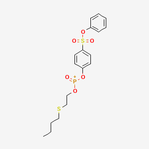 [2-(Butylsulfanyl)ethoxy](oxo)[4-(phenoxysulfonyl)phenoxy]phosphanium