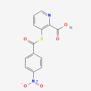 3-[(4-Nitrobenzoyl)sulfanyl]pyridine-2-carboxylic acid