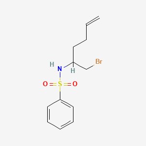 N-(1-Bromohex-5-en-2-yl)benzenesulfonamide