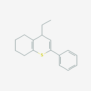 4-Ethyl-2-phenyl-5,6,7,8-tetrahydro-4H-1-benzothiopyran