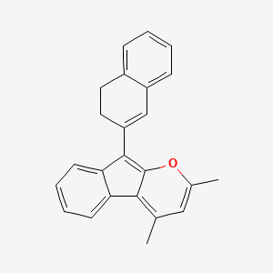 Indeno[2,1-b]pyran, 9-(3,4-dihydro-2-naphthalenyl)-2,4-dimethyl-