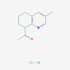 1-(3-Methyl-5,6,7,8-tetrahydroquinolin-8-yl)ethanone;hydrochloride