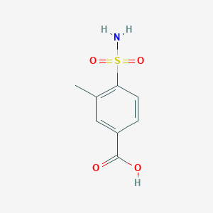 molecular formula C8H9NO4S B1454377 3-甲基-4-磺酰基苯甲酸 CAS No. 866997-46-8