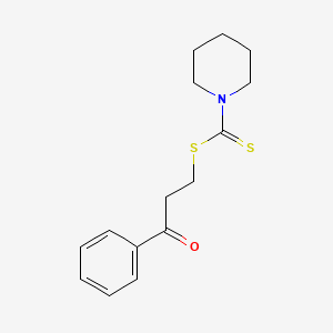 3-Oxo-3-phenylpropyl piperidine-1-carbodithioate