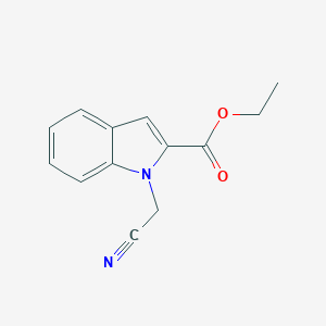 molecular formula C13H12N2O2 B145438 1-(氰基甲基)-1H-吲哚-2-羧酸乙酯 CAS No. 126718-04-5