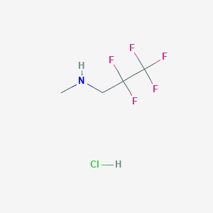 molecular formula C4H7ClF5N B1454380 Methyl(2,2,3,3,3-pentafluoropropyl)amine hydrochloride CAS No. 2343-99-9