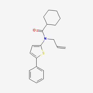 N-(5-Phenylthiophen-2-yl)-N-(prop-2-en-1-yl)cyclohexanecarboxamide