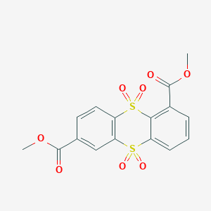 Dimethyl 5,5,10,10-tetraoxo-5,10-dihydro-5lambda~6~,10lambda~6~-thianthrene-1,7-dicarboxylate