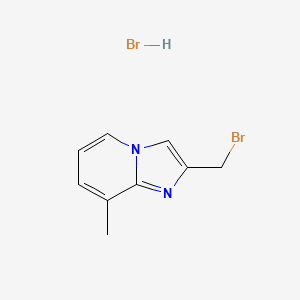 molecular formula C9H10Br2N2 B1454386 2-(Bromomethyl)-8-methylimidazo[1,2-a]pyridine hydrobromide CAS No. 313048-95-2
