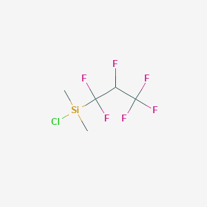 Silane, chloro(1,1,2,3,3,3-hexafluoropropyl)dimethyl-