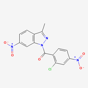 (2-Chloro-4-nitrophenyl)(3-methyl-6-nitro-1H-indazol-1-yl)methanone