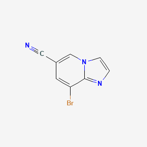 molecular formula C8H4BrN3 B1454389 8-Bromoimidazo[1,2-a]pyridine-6-carbonitrile CAS No. 1221791-93-0