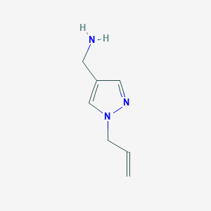 molecular formula C7H11N3 B1454391 [1-(prop-2-en-1-yl)-1H-pyrazol-4-yl]methanamine CAS No. 1283702-25-9