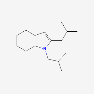 1H-Indole, 4,5,6,7-tetrahydro-1,2-bis(2-methylpropyl)-