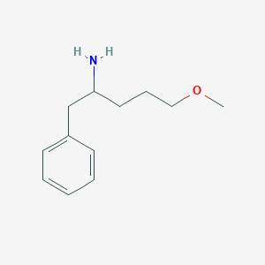 molecular formula C12H19NO B1454393 5-Methoxy-1-phenylpentan-2-amine CAS No. 1249980-06-0