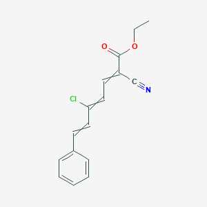 Ethyl 5-chloro-2-cyano-7-phenylhepta-2,4,6-trienoate