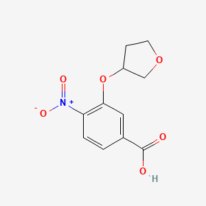 4-Nitro-3-(oxolan-3-yloxy)benzoic acid