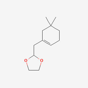 2-[(5,5-Dimethylcyclohex-1-en-1-yl)methyl]-1,3-dioxolane