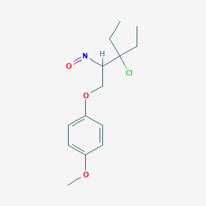 1-[(3-Chloro-3-ethyl-2-nitrosopentyl)oxy]-4-methoxybenzene