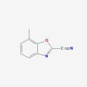 molecular formula C9H6N2O B145440 2-Cyano-7-methylbenzoxazole CAS No. 137426-83-6