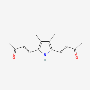 3-Buten-2-one, 4,4'-(3,4-dimethyl-1H-pyrrole-2,5-diyl)bis-