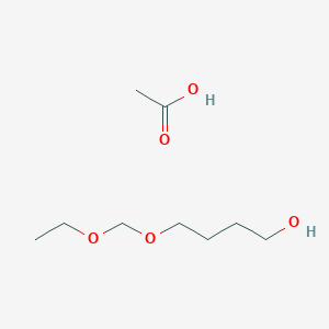 Acetic acid;4-(ethoxymethoxy)butan-1-ol