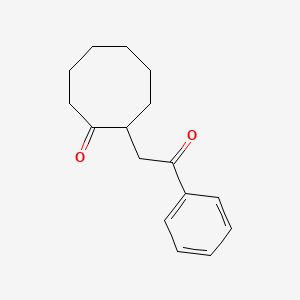 2-(2-Oxo-2-phenylethyl)cyclooctan-1-one