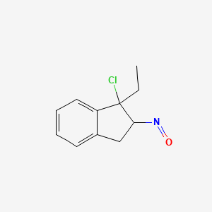 1-Chloro-1-ethyl-2-nitroso-2,3-dihydro-1H-indene