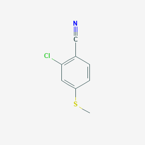molecular formula C8H6ClNS B1454405 2-氯-4-(甲硫基)苯甲腈 CAS No. 1002557-03-0